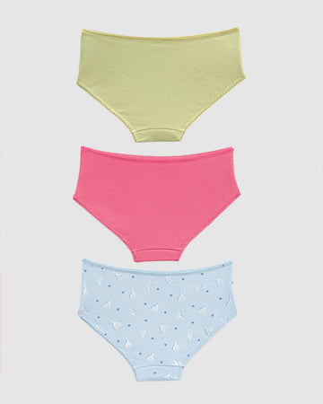Paquete x3 bloomer clásico para niña#color_s07-verde-claro-fucsia-azul-estampado-raquetas