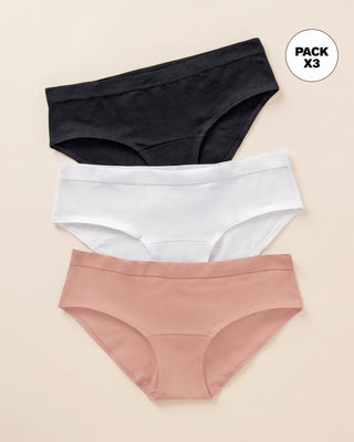 3bloomers estilo hipster en algodón#color_s57-blanco-negro-rosa-claro