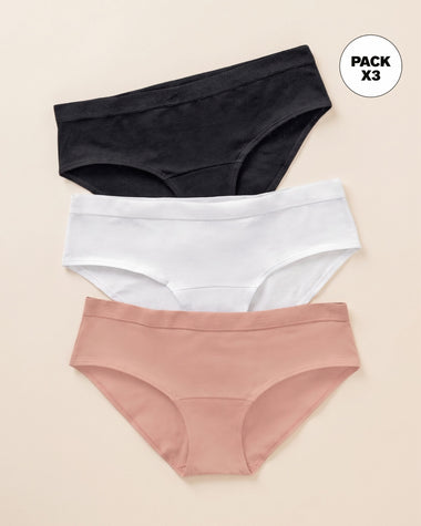 3bloomers estilo hipster en algodón#color_s57-blanco-negro-rosa-claro