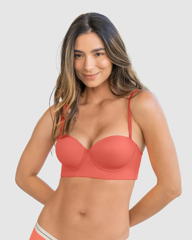 Brasier Strapless De Realce Suave 71318 36B VERDEOSCURO