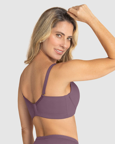 Brasier de realce suave y buen cubrimiento en espalda#color_043-lila-encaje