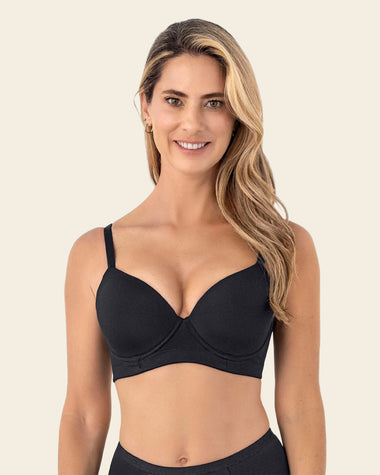 Brasier triangular de realce medio y espalda ancha#color_700-negro