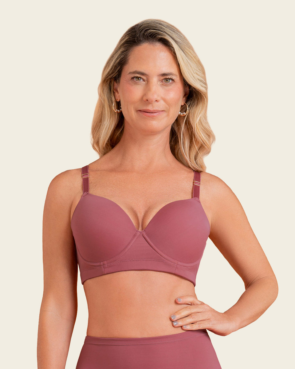 Brasier de realce suave y buen cubrimiento en espalda