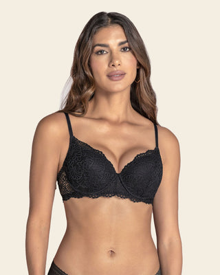 Brasier en encaje con cargaderas multiusos#color_700-negro