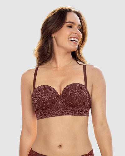 Brasier en encaje con realce incorporado#color_a21-vino-marron