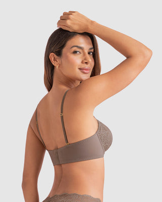 Brasier con copas en encaje y espalda en tul#color_760-gris
