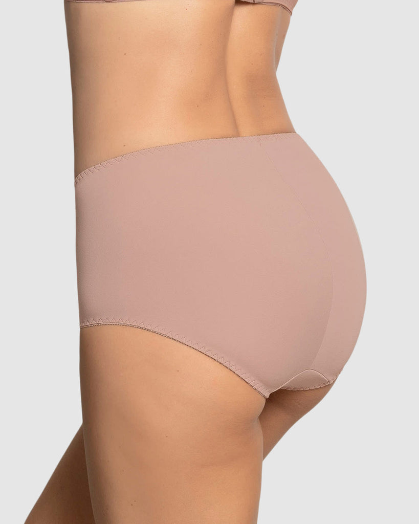 Bloomer faja clásico con control moderado de abdomen y bandas en tul