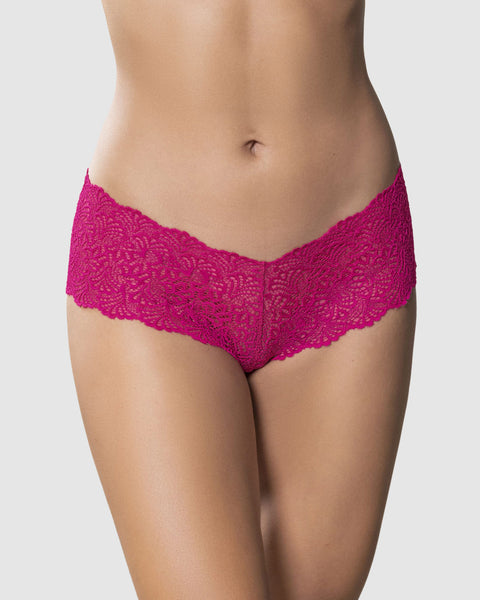Bloomer estilo hípster en encaje sexy con refuerzo en algodón#color_954-fucsia