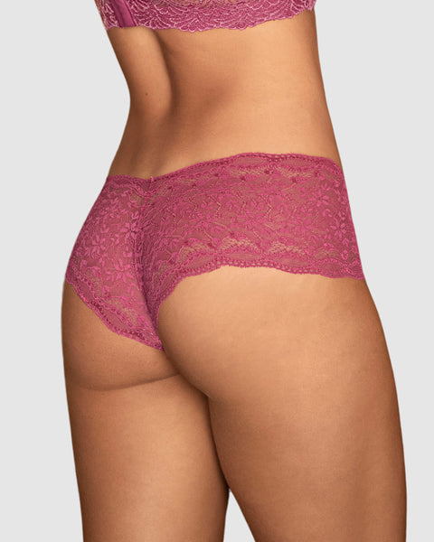 Bloomer estilo hípster en encaje sexy con refuerzo en algodón#color_a80-rosado-frambuesa