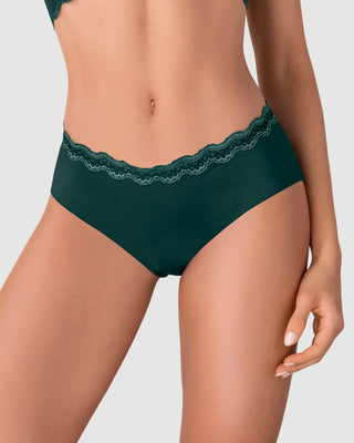 Bloomer hípster con encaje en cintura tiro medio#color_171-verde-oscuro