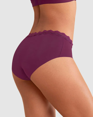 Bloomer hípster con encaje en cintura tiro medio#color_466-vino