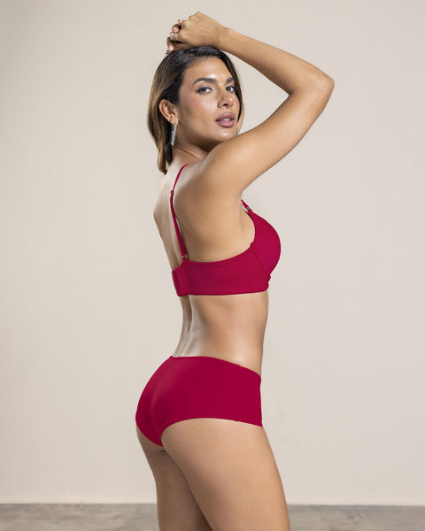 Bloomer hípster tela lisa#color_323-rojo