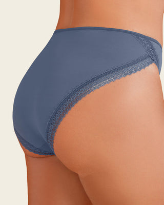 Bloomer tipo bikini con encaje decorativo en piernas#color_553-azul