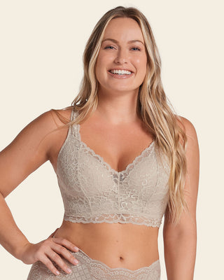 Brasier tipo bustier sexy support con cubrimiento de espalda#color_802-cafe-claro