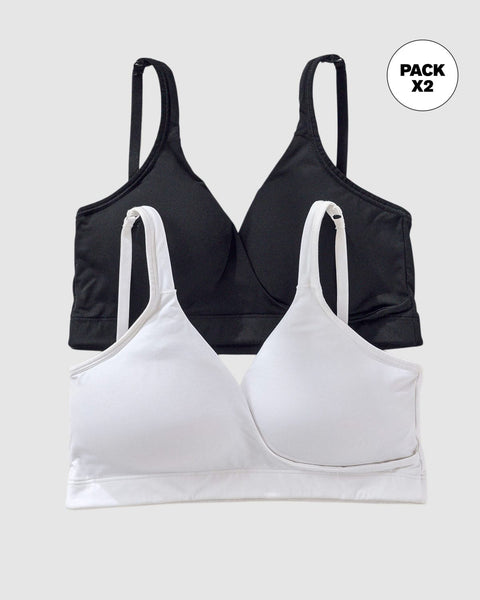 Paquete x 2 top multiusos 24 horas comodidad total#color_s01-negro-blanco