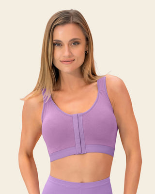 Brasier en algodón facilitador de postura, All in One Bra#color_412-lila-oscuro