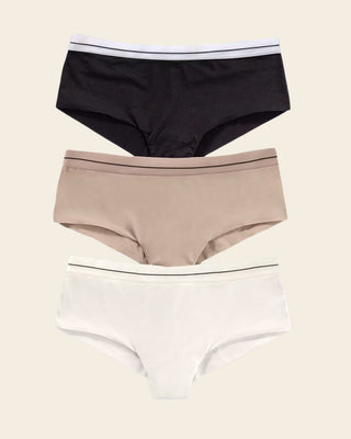 Bloomers cacheteros paquete x 3 ultracómodos#color_s12-perla-negro-cafe-claro