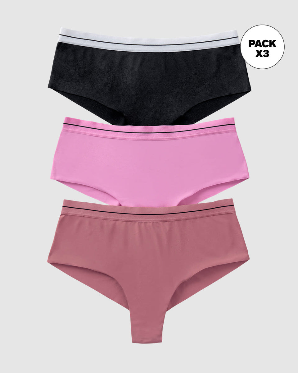 Bloomers cacheteros paquete x 3 ultracómodos