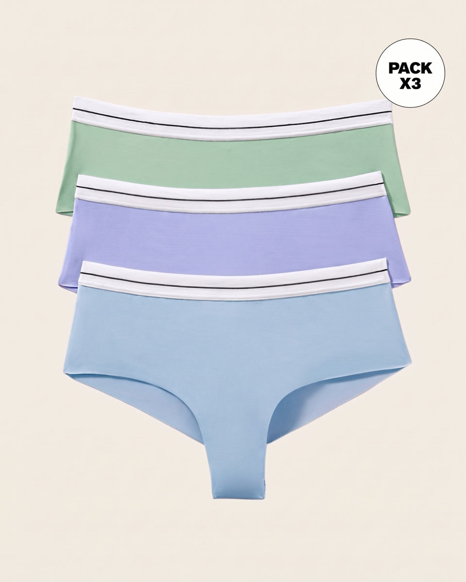 Bloomers cacheteros paquete x 3 ultracómodos