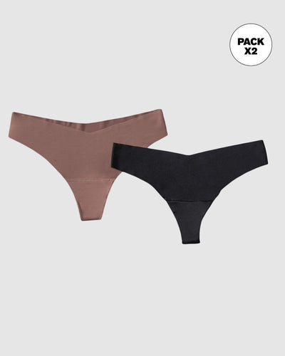 Hilos de efecto invisible en paquete x 2#color_s03-negro-cafe-medio