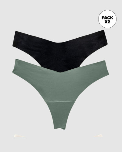 Hilos de efecto invisible en paquete x 2#color_s04-verde-medio-negro