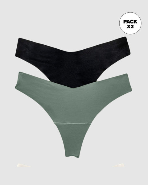 Hilos de efecto invisible en paquete x 2#color_s04-verde-medio-negro
