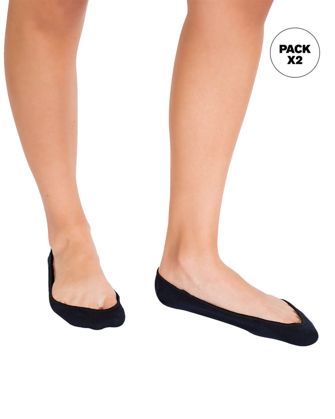 Px2 calcetín invisible femenino surtido de colores#color_s01-surtido-gris-blanco