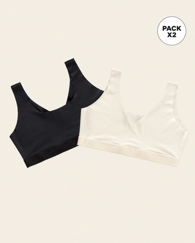 Paquete x 2 tops invisibles doble escote#color_s01-perla-negro