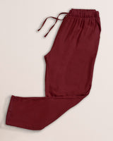 Pantalón de silueta amplia con tira anudable en cintura#color_179-terracota