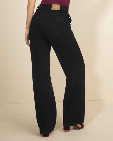 Jean ruedo recto con ojales#color_713-negro