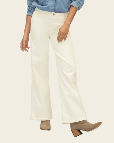 Jean ruedo ancho esencial para mujer#color_018-marfil
