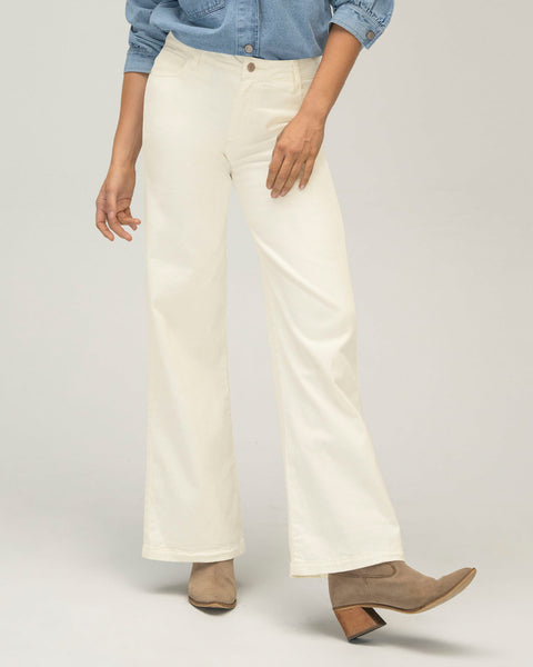 Jean ruedo ancho esencial para mujer#color_018-marfil