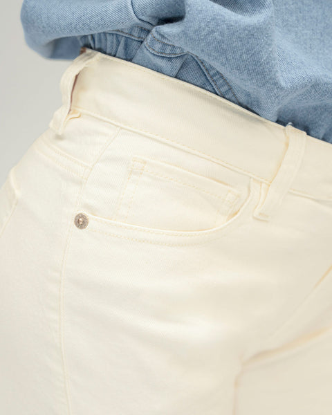Jean ruedo ancho esencial para mujer#color_018-marfil