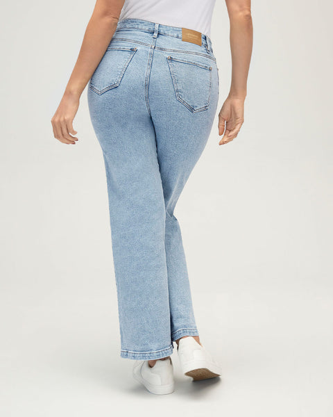 Jean ruedo ancho esencial para mujer#color_022-azul-claro