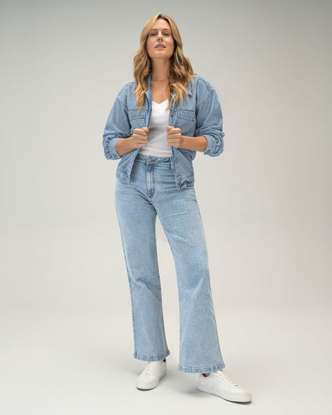 Jean ruedo ancho esencial para mujer#color_022-azul-claro