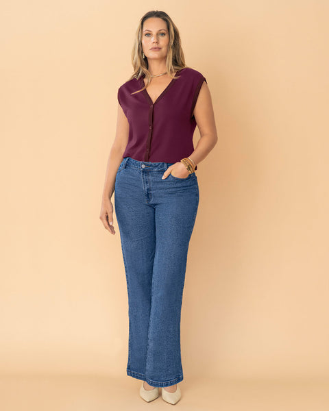 Jean ruedo ancho esencial para mujer#color_052-azul-medio