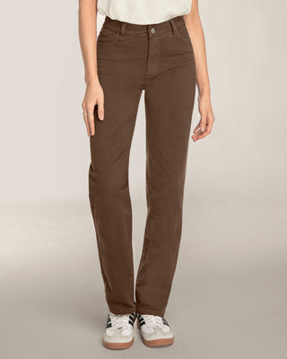Jean ruedo recto para mujer#color_c23-cafe-chocolate