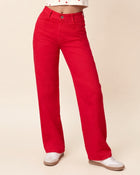 Jean en white denim con estampado#color_c35-rojo-oscuro
