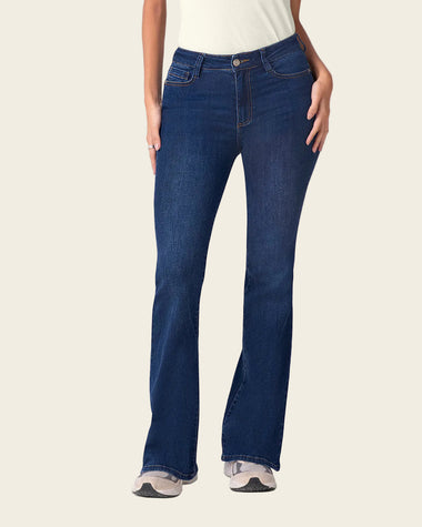 Jean levanta cola ruedo flare#color_024-azul-oscuro