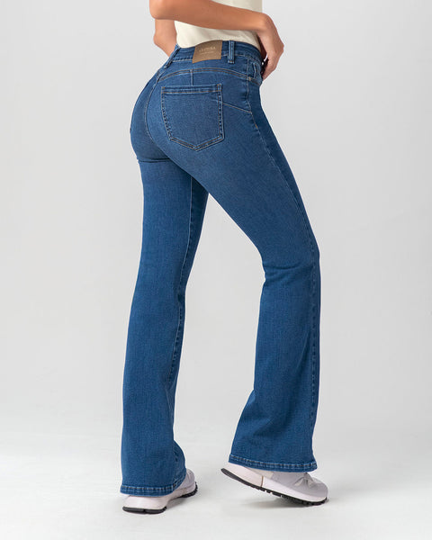 Jean levanta cola ruedo flare#color_052-azul-medio-denim