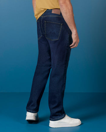 Jean ruedo recto básico para hombre#color_024-azul-oscuro