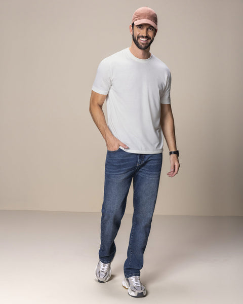 Jean ruedo recto básico para hombre#color_052-azul-medio-denim