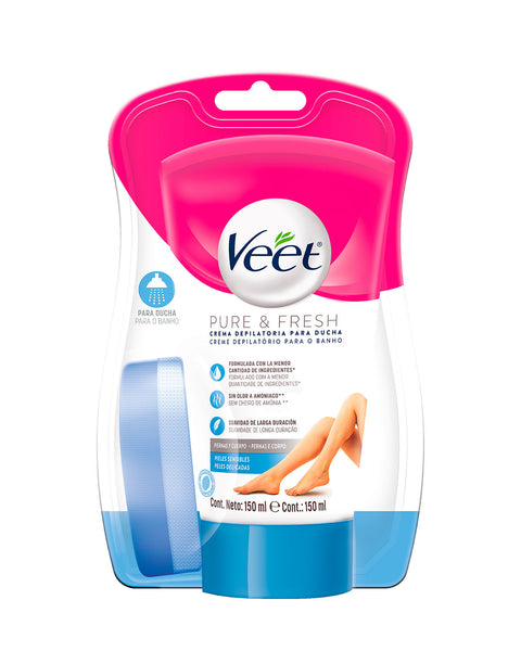 Veet® Crema depilatoria corporal para ducha x 150ml para Pieles Sensibles#color_sin-color