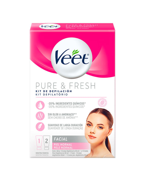 Veet® Crema Depilatoria Piel Normal Facial 2x 50 ml#color_sin-color