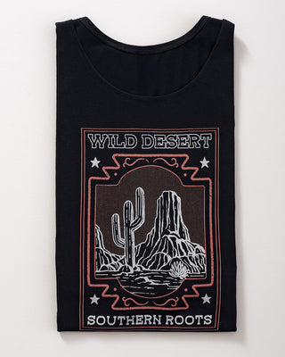 Blusa manga corta estampada silueta semiajustada para mujer#color_701-negro