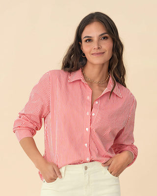 Blusa manga larga con perilla funcional#color_302-rojo