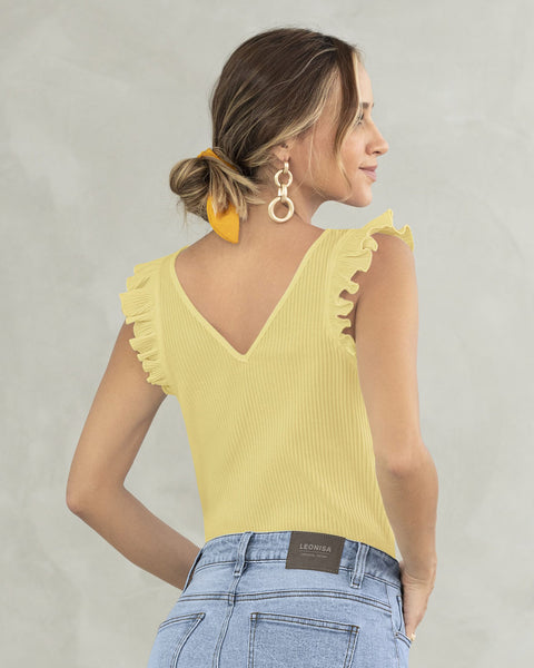 Blusa sin mangas con bolero#color_128-amarillo