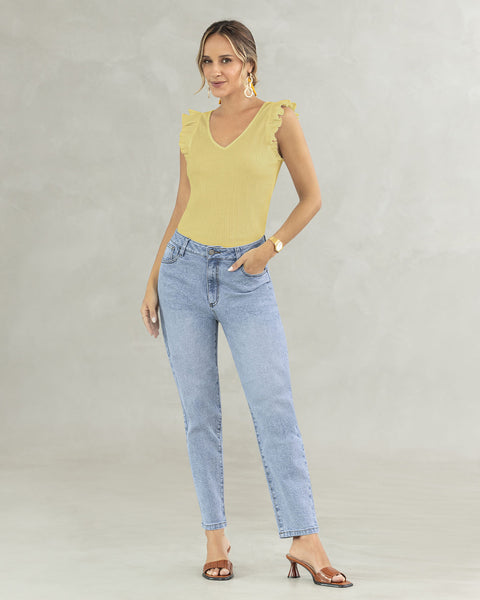 Blusa sin mangas con bolero#color_128-amarillo