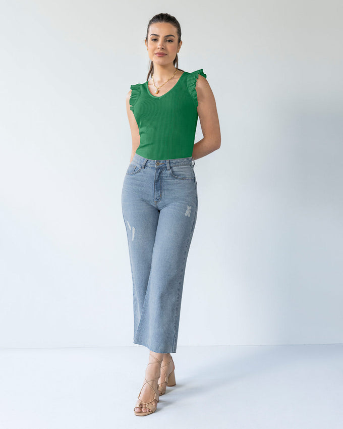 Blusa sin mangas con bolero#color_619-verde