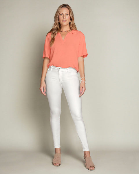 Blusa cuello sport de silueta amplia#color_180-rosa